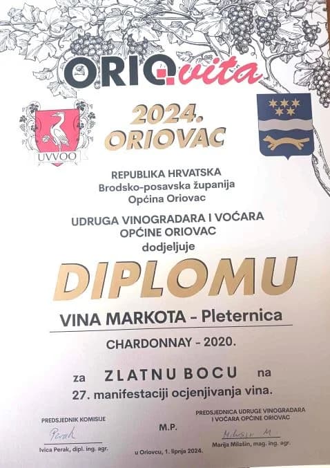 Cabernet sauvignon vinarije Markota iz Pleternice šampion u kategoriji crnih vina