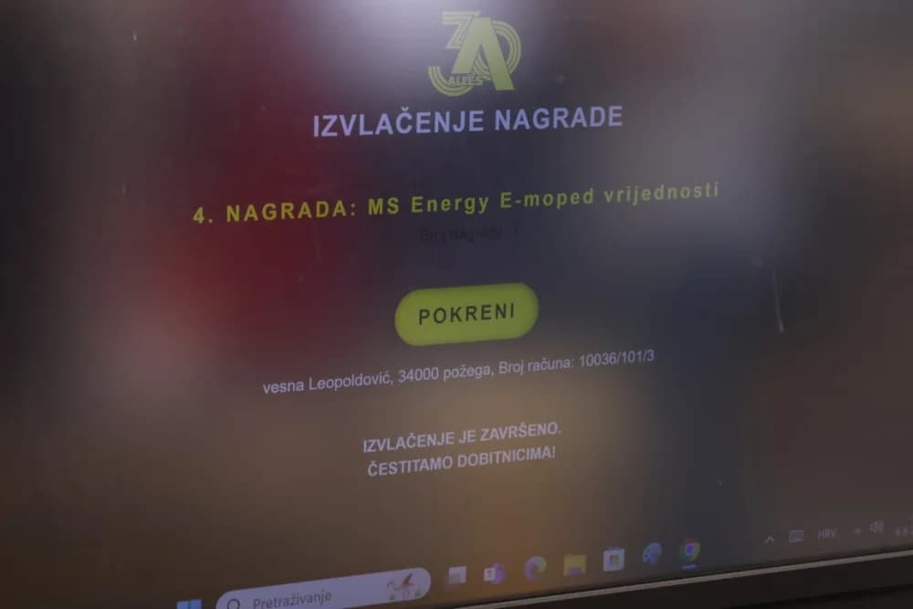 Automobil u nagradnoj igri tvrtke Alles osvojila Ivana Mjertan iz Požege