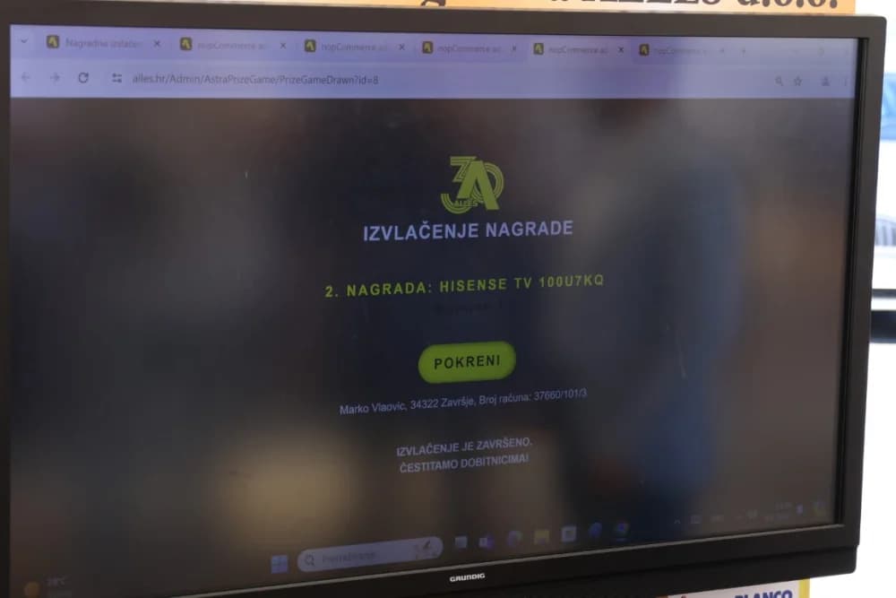 Automobil u nagradnoj igri tvrtke Alles osvojila Ivana Mjertan iz Požege