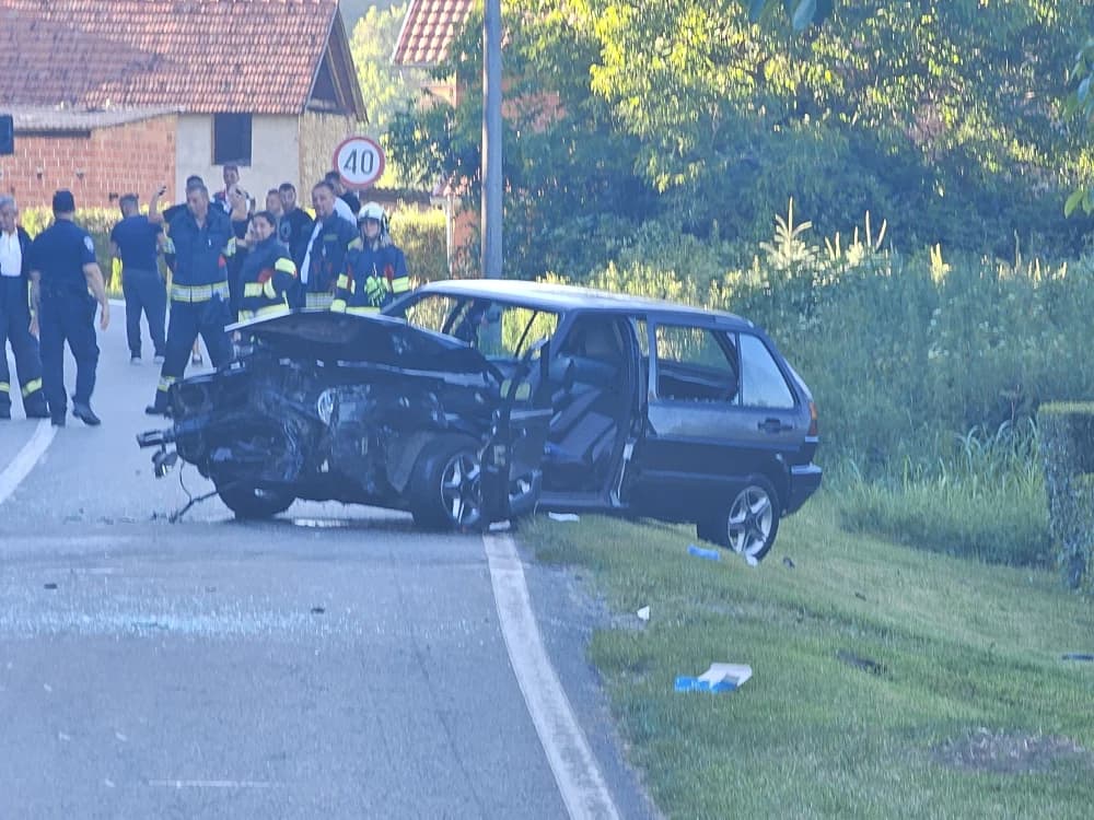Jedna osoba ozlijeđena u prometnoj nesreći u Orljavcu