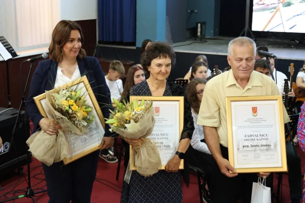 DAN OPĆINE KAPTOL I NJENOG ZAŠTITNIKA: Kristina Rupert, Nada Prkačin i Patrik Jaković primili godišnje nagrade, a uručene i četiri zahvalnice