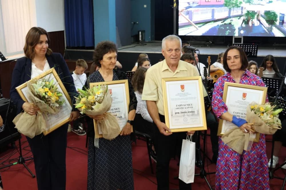 DAN OPĆINE KAPTOL I NJENOG ZAŠTITNIKA: Kristina Rupert, Nada Prkačin i Patrik Jaković primili godišnje nagrade, a uručene i četiri zahvalnice