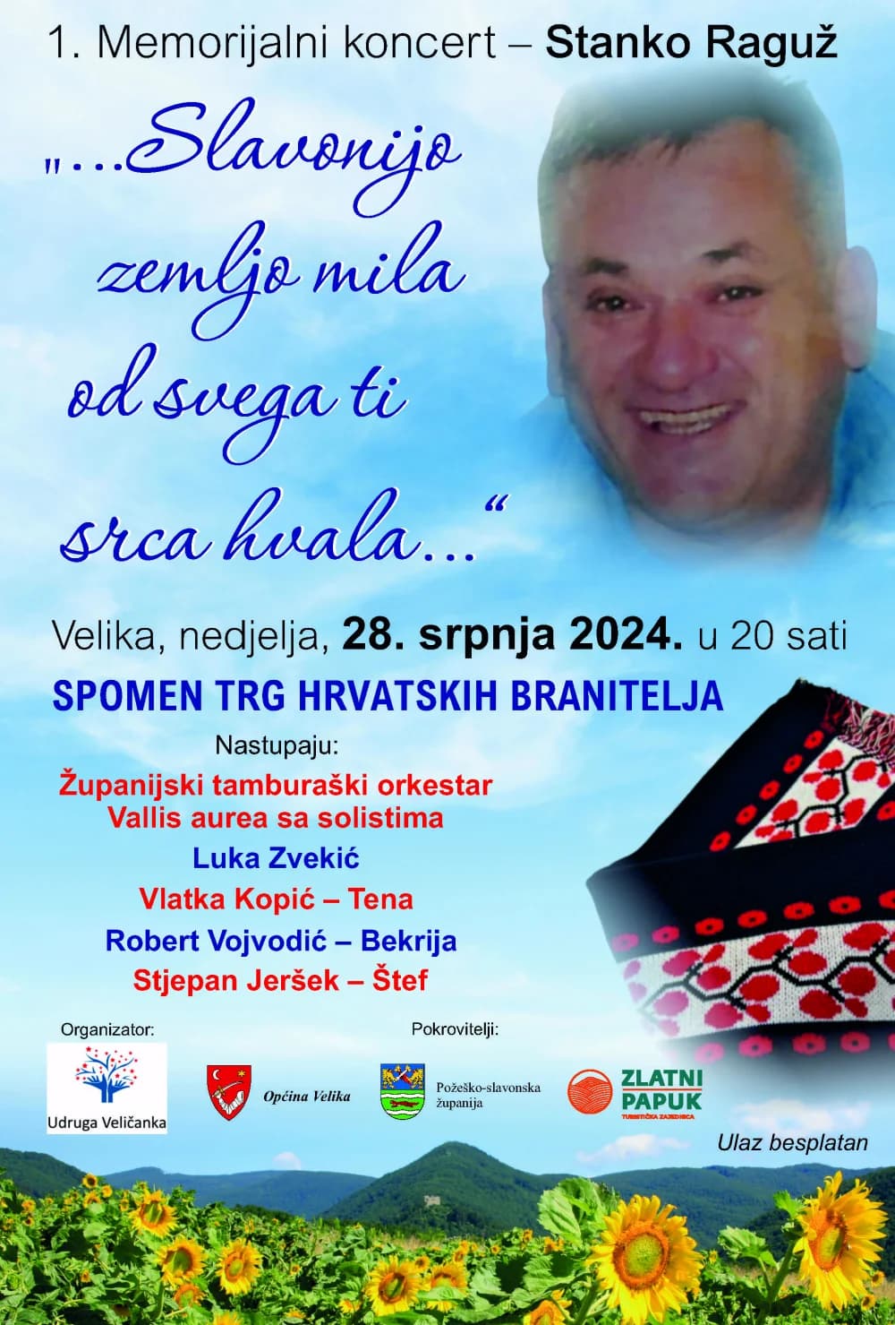 SJEĆANJA NA ČELNIKA: Brojni tamburaši sviraju i pjevaju u čast Stanka Raguža