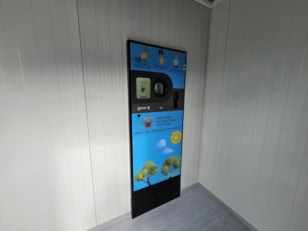 Nova usluga: Uređaj za automatsko prikupljanje ambalaže postavljen u Reciklažnom dvorištu Požega