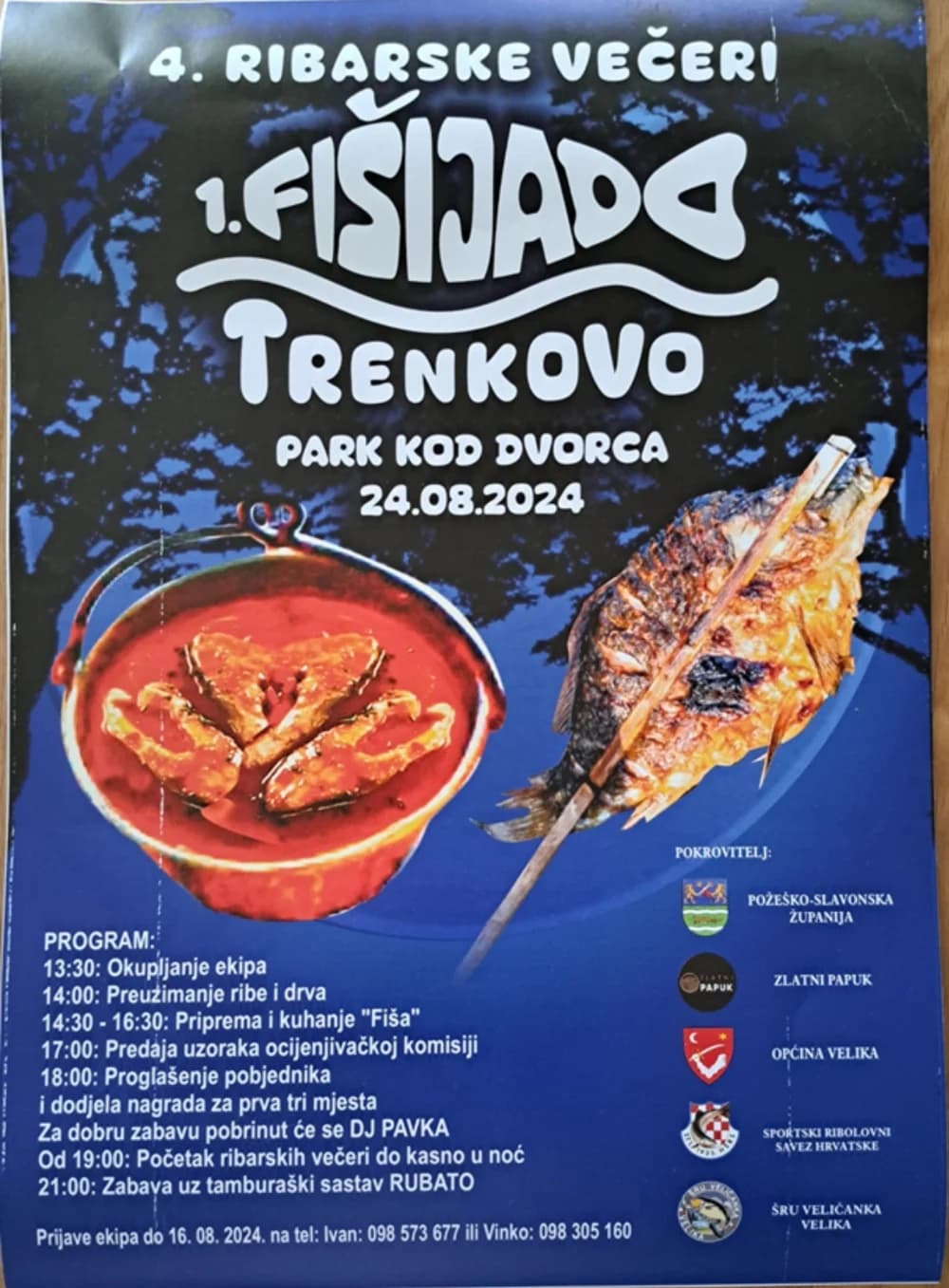 [NAJAVA] Ribarske večeri kraj dvorca Trenkovo 24. kolovoza