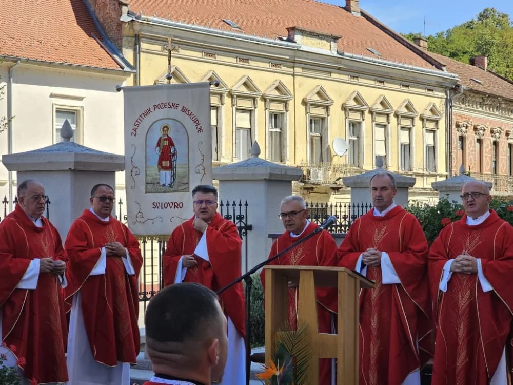 (FOTO-VIDEO) Svečanim euharistijskim slavljem proslavljena svetkovina sv. Lovre zaštitnika Požeške biskupije