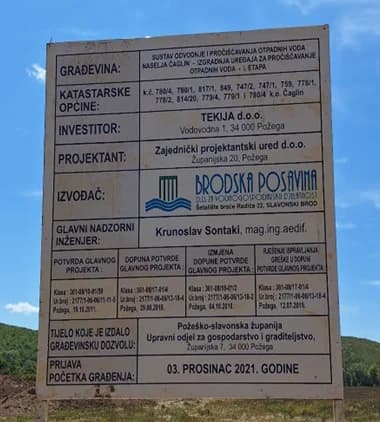 Započela izgradnja uređaja za pročišćavanje otpadnih voda naselja Čaglin