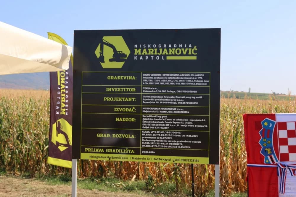 Započela izgradnja sustava vodovoda i odvodnje za naselja Bešinci, Doljanovci i Podgorje: „Svi građani zaslužuju imati vodoopskrbu i odvodnju u 21. stoljeću“