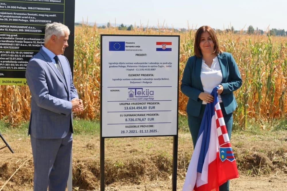 Započela izgradnja sustava vodovoda i odvodnje za naselja Bešinci, Doljanovci i Podgorje: „Svi građani zaslužuju imati vodoopskrbu i odvodnju u 21. stoljeću“