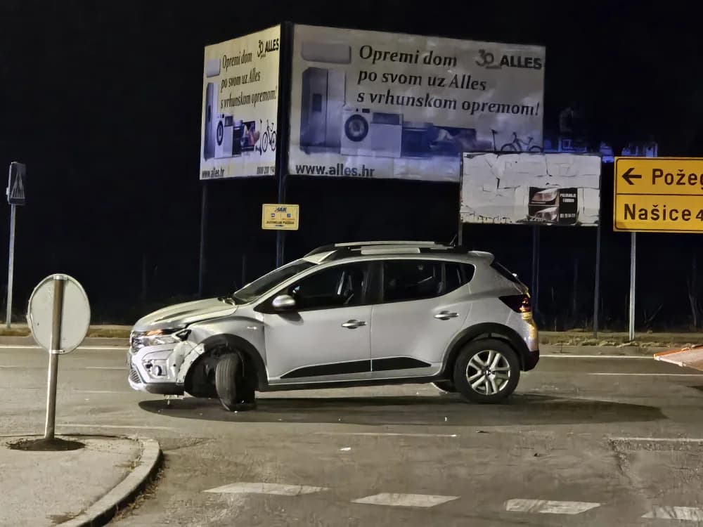 Dvije osobe ozlijeđene osobe u prometnoj nesreći u Požegi