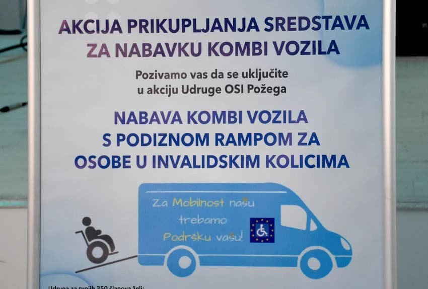 DRUŽENJE INVALIDA: Udruga osoba s invaliditetom Požega provodi deset projekata, a prikupljaju novac za kupovinu vozila za prijevoz invalida