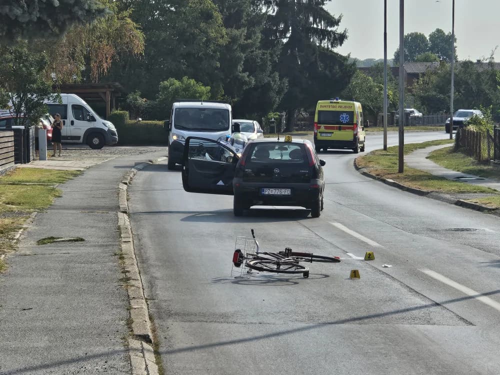 Osobnim vozilom naletio na biciklistu