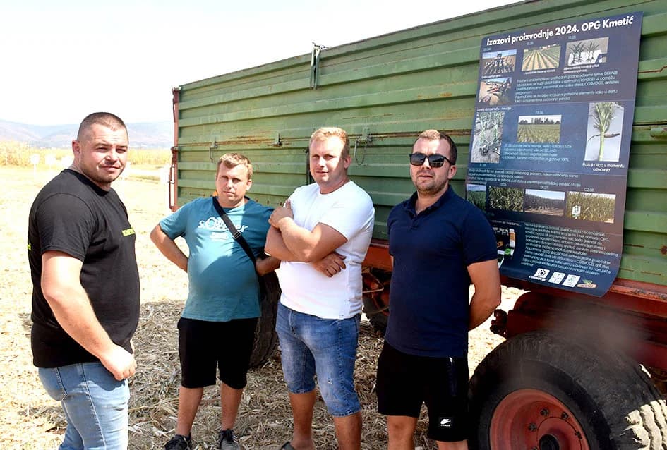 ODRŽANI DANI POLJA NA IMANJU OBITELJI KMETIĆ U ALILOVCIMA: I u ekstremnim uvijetima hibrid kukuruza Dekalba daje rekordne prinose