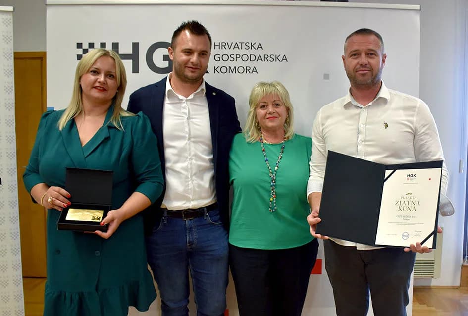 Dodijeljene nagrade najuspješnijim tvrtkama Požeško-slavonske županije za poslovanje u 2023. godini