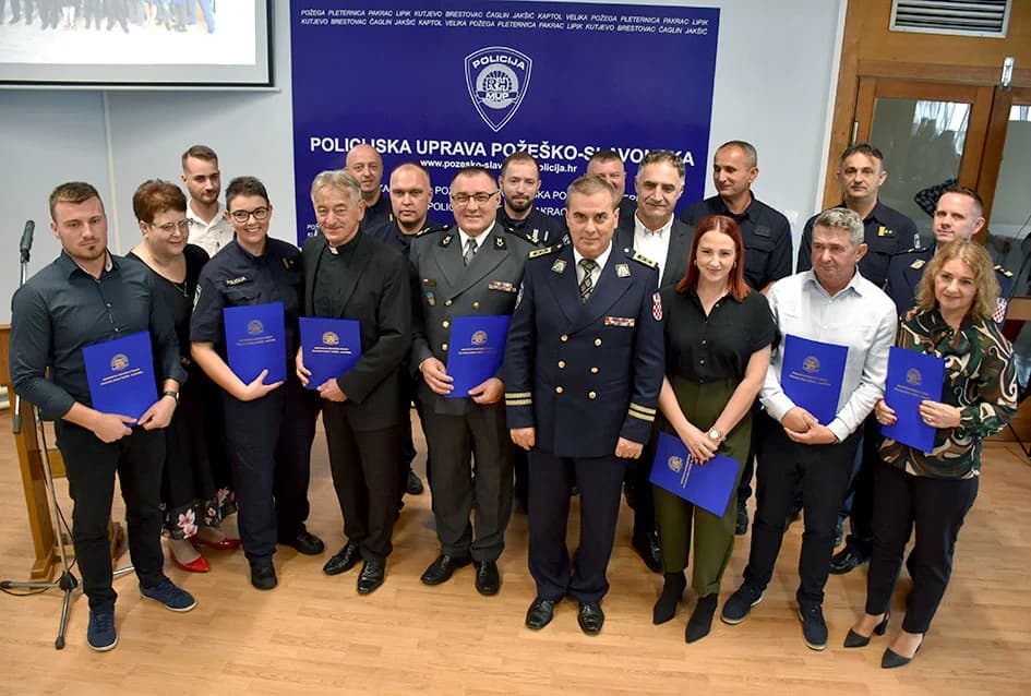 DAN POLICIJE: Odlikovanje predsjednika RH prima četvero djelatnika požeške Policijske uprave, a pohvaljeno ih je 14