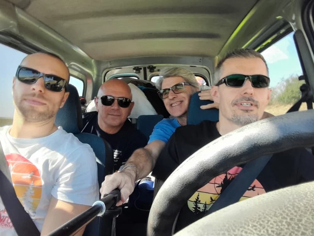 LET IZNAD RAVNICE: Letači požeškog Bumbara Zoltan Bartaky i Robert Antunović letjeli od Iloka do Požege!