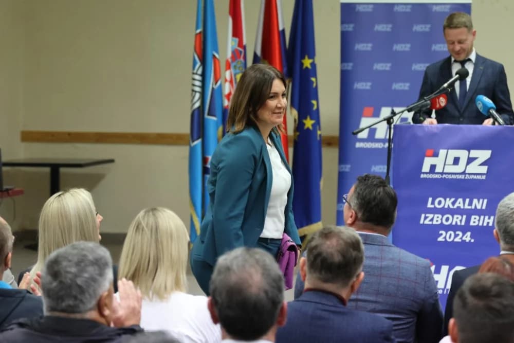 Županica Jozić na predizborni skupu HDZ-a u Sl. Brodu uoči lokalnih izbora u BiH: „Sigurna sam da ćemo u nedjelju imati dobre rezultate i dobre vijesti iz BiH“