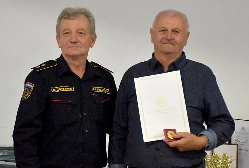 Vetovčani Andrija Horvat, Stjepan Lisec i Milenko Petrić dobili zlatne medalje uz stoljeće vatrogastva