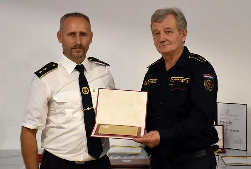 Vetovčani Andrija Horvat, Stjepan Lisec i Milenko Petrić dobili zlatne medalje uz stoljeće vatrogastva