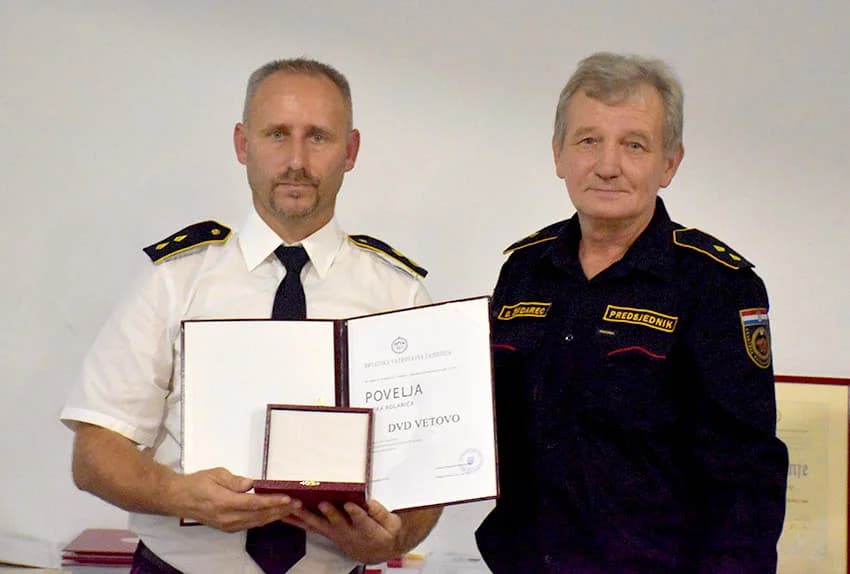 Vetovčani Andrija Horvat, Stjepan Lisec i Milenko Petrić dobili zlatne medalje uz stoljeće vatrogastva