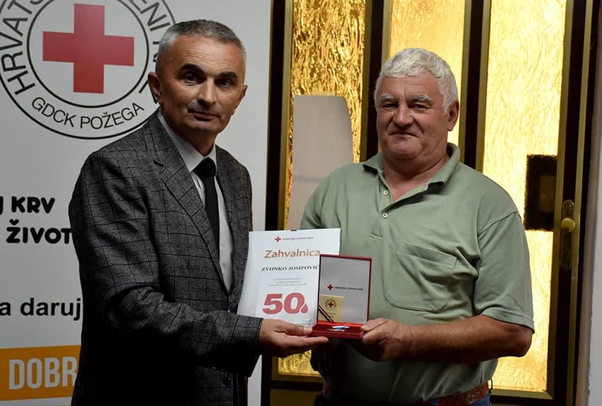 POŽEŽANI SVEČANO OBILJEŽILI DAN DARIVATELJA KRVI: Daruju sebe za druge - Zdenku Šojatu priznanje za 157 davanja