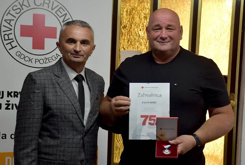 POŽEŽANI SVEČANO OBILJEŽILI DAN DARIVATELJA KRVI: Daruju sebe za druge - Zdenku Šojatu priznanje za 157 davanja