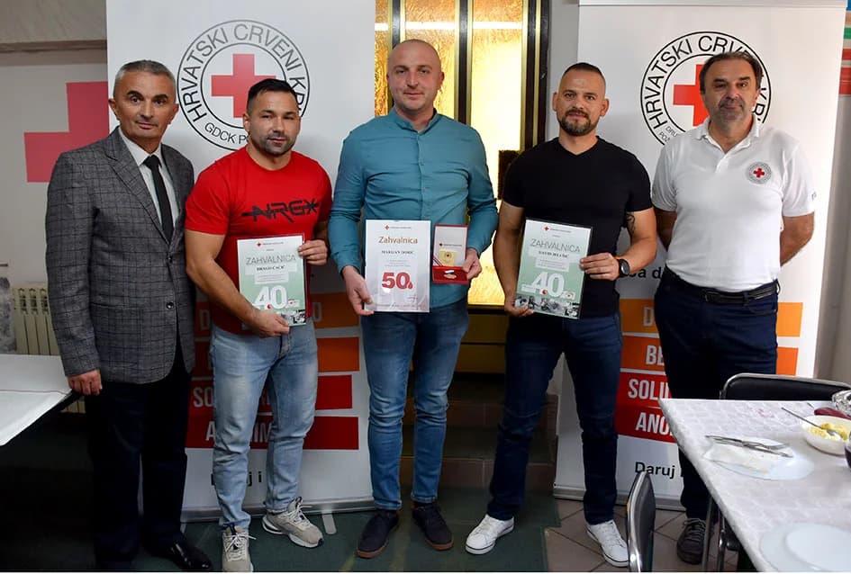 POŽEŽANI SVEČANO OBILJEŽILI DAN DARIVATELJA KRVI: Daruju sebe za druge - Zdenku Šojatu priznanje za 157 davanja