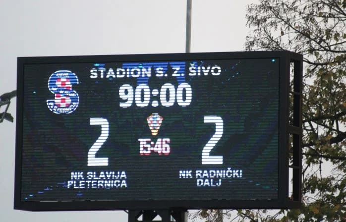 U 12. kolu Slavija i Radnički podijelili bodove
