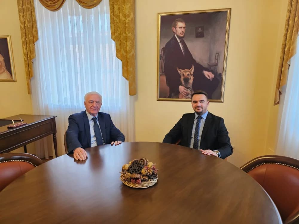 Gradonačelnik Požege Željko Glavić i Davor Pranjić, potpredsjednik Republike Srpske