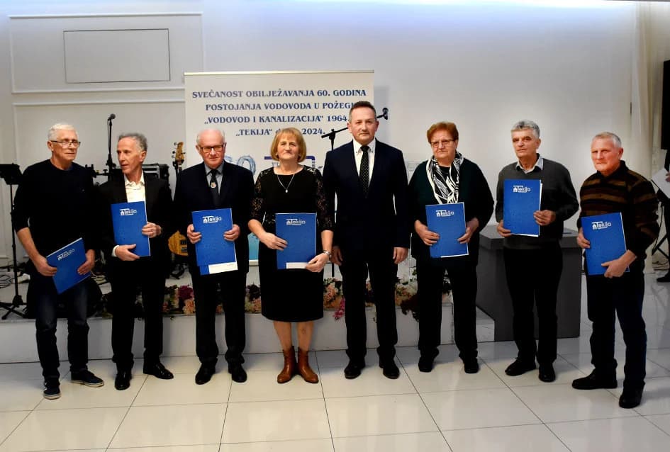 Uručene zahvalnice zaslužnima za razvoj vodovoda u Požegi