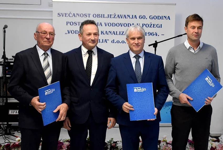 Uručene zahvalnice zaslužnima za razvoj vodovoda u Požegi