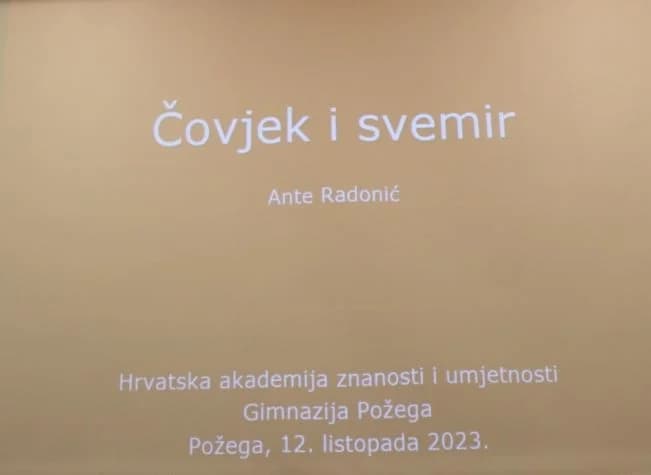 Održano zanimljivo predavanje Ante Radonića „Čovjek i svemir“