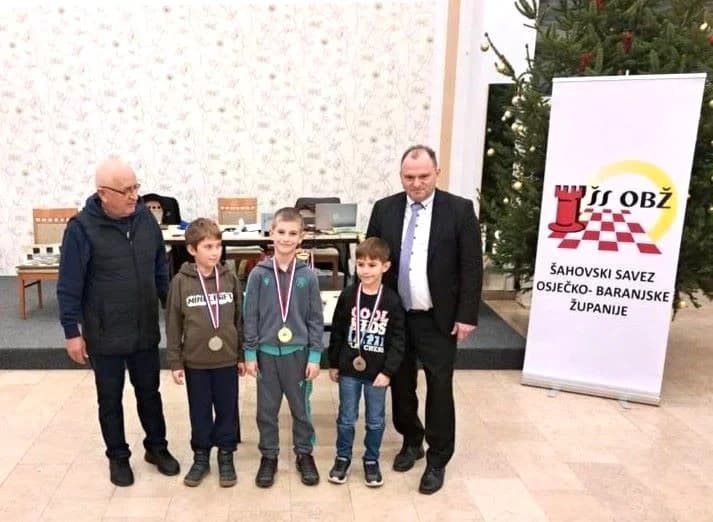 Član Šahovskog kluba Požega Mate Kovačević iz Vidovaca prvak u uzrastu do devet godina