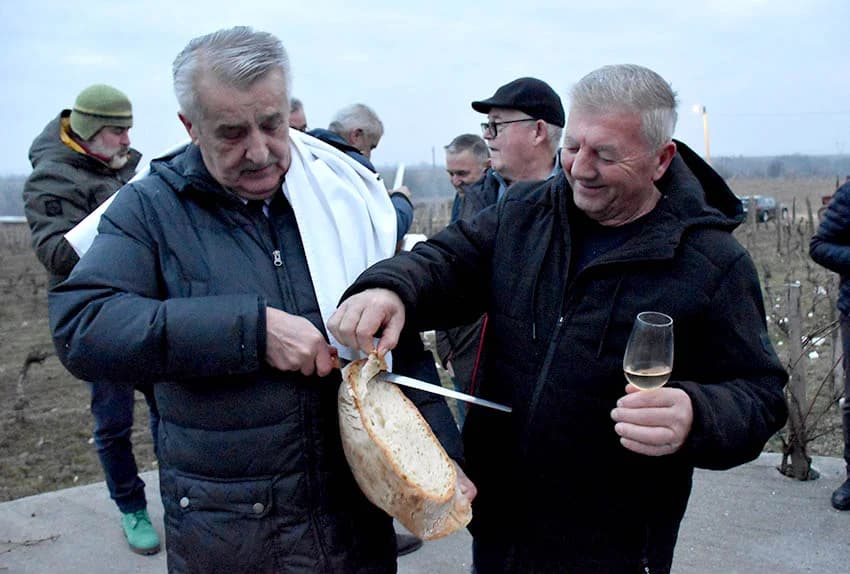 VINCELOVO KOD ENJINGIJA U HRNJEVCU: Stjepan Mesić i brojni uzvanici slavili početak radova u vinogradu