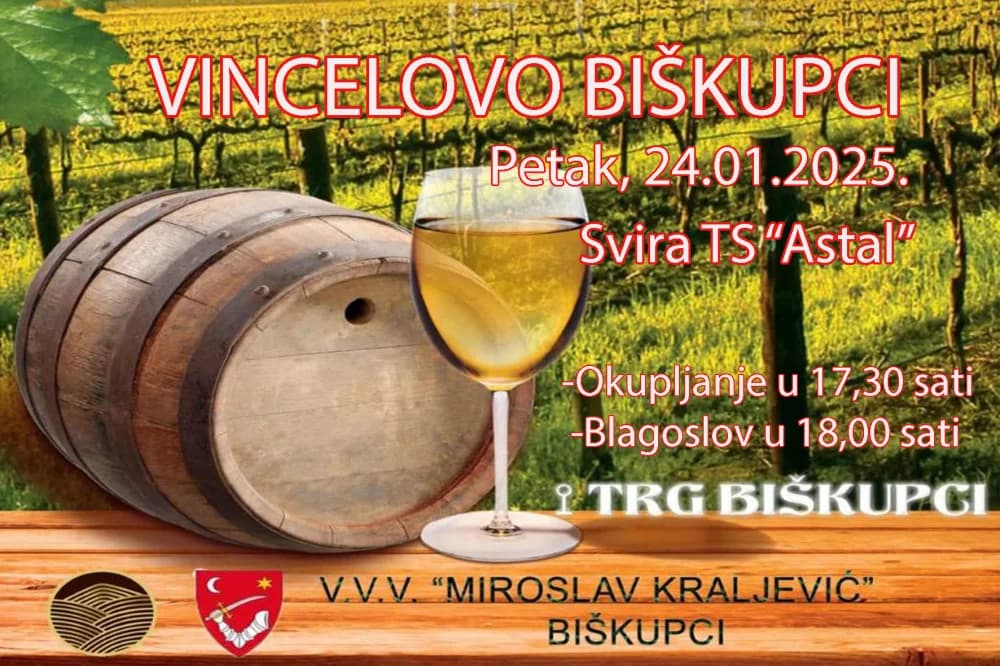 DANAS U BIŠKUPCIMA - Vincelovo na poseban način