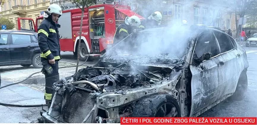 Zapalio auto sutkinje, nepravomoćno osuđena na četiri godine i šest mjeseci zatvora