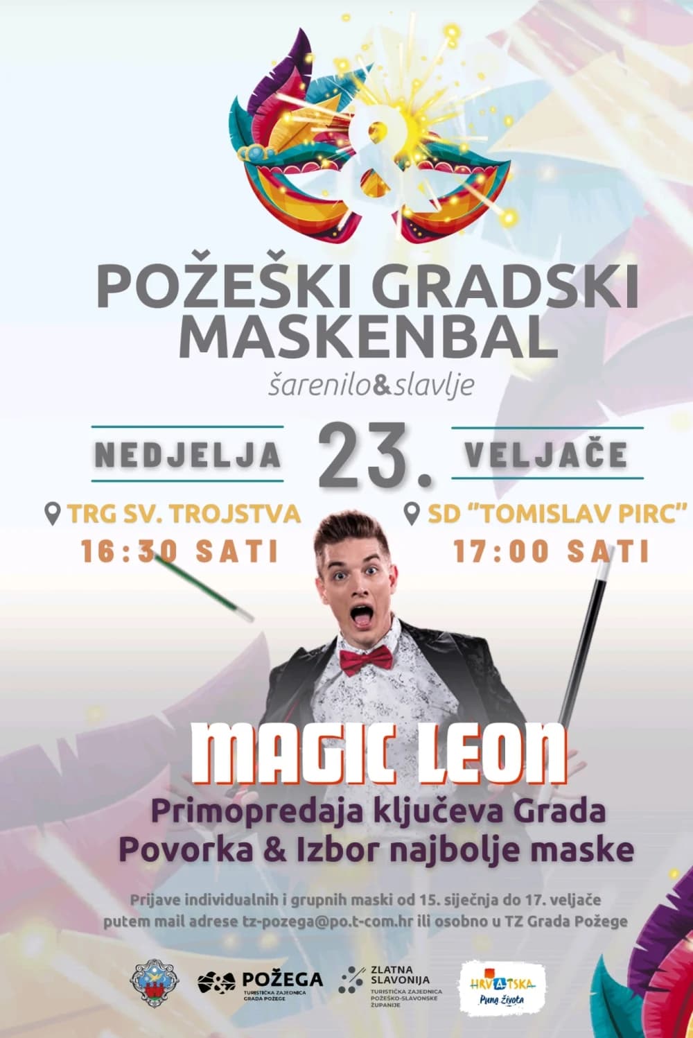 [NAJAVA] Požeški gradski maskenbal - prijave za sudjelovanje otvorene do 17. veljače 2025.