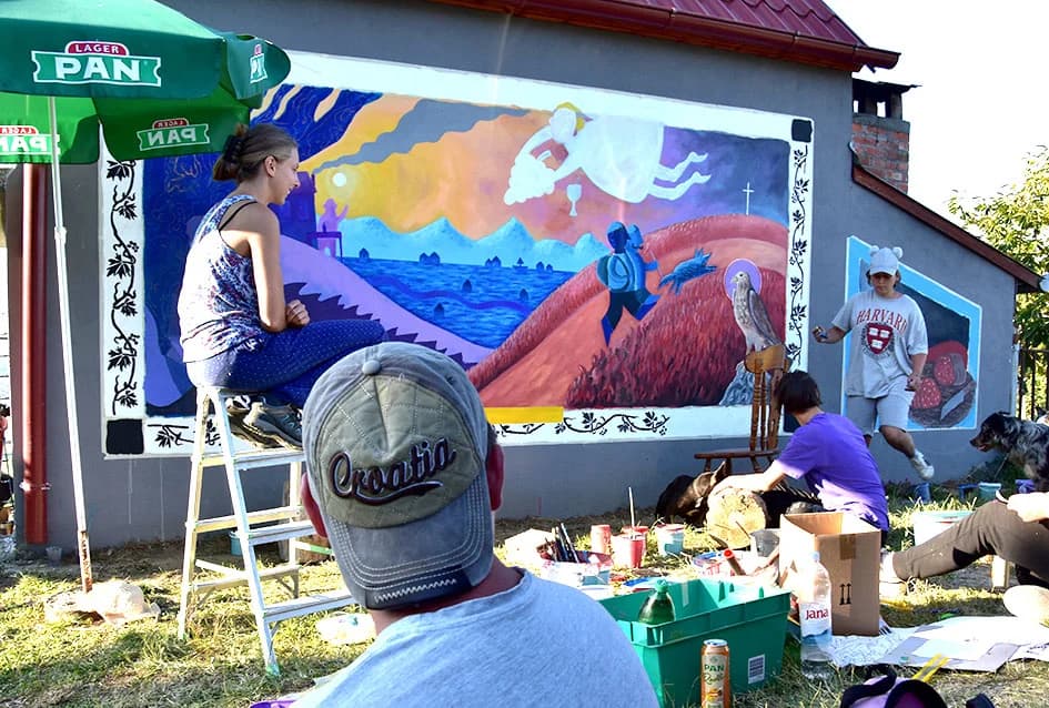 Mural na Sokolovcu iznad Požege koji plijeni ljepotom