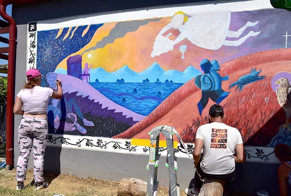 Mural na Sokolovcu iznad Požege koji plijeni ljepotom