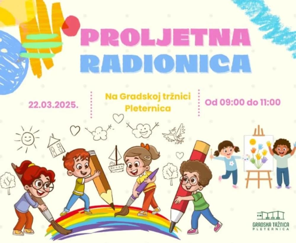 [NAJAVA] GRADSKA TRŽNICA U PLETERNICI: Danas buvljak, autopijac i proljetna radionica