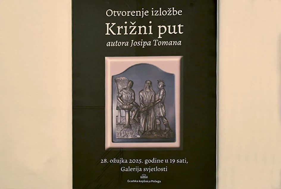 Izložba „ Križni put“ Josipa Tomana otvorena u požeškoj knjižnici