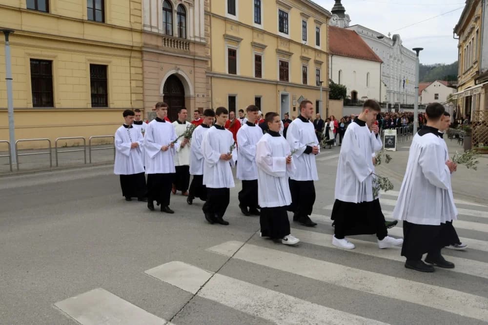 Procesija ulicama grada Požege o blagdanu Cvjetnice – Nedjelje Muke Gospodnje (FOTOGALERIJA)