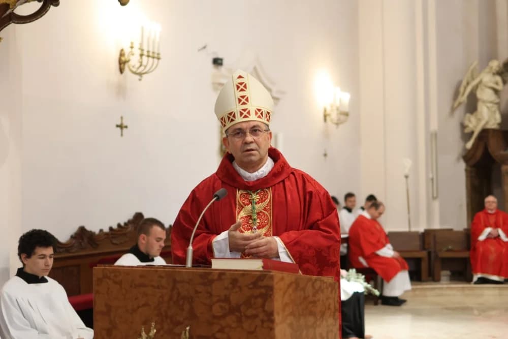 /FOTOGALERIJA/ Nedjelja Muke Gospodnje – Cvjetnica u požeškoj Katedrali