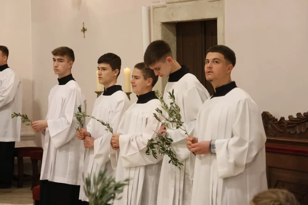 /FOTOGALERIJA/ Nedjelja Muke Gospodnje – Cvjetnica u požeškoj Katedrali