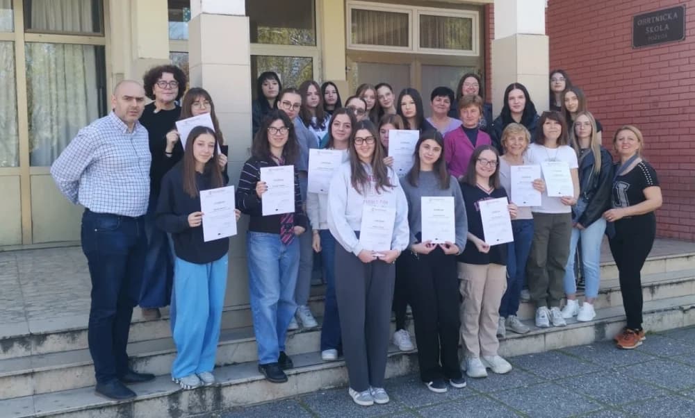 Učenice i nastavnice iz Italije u mobilnosti u Obrtničkoj školi