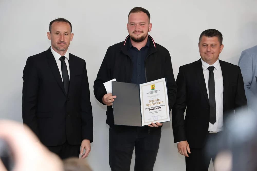 OBILJEŽAVANJE DANA OPĆIN ČAGLIN: Nagrade primili Ivona Švajda, Robert Garc i OPG Mijat Barišić, a zahvalnicu Martin Tarrody