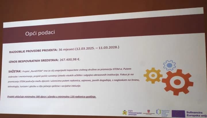PLETERNIČKO DRUŠTVO „NAŠA DJECA“: Održana konferencija predstavljanja projekta „RuralSTEM“ vrijednog 267 tisuća eura
