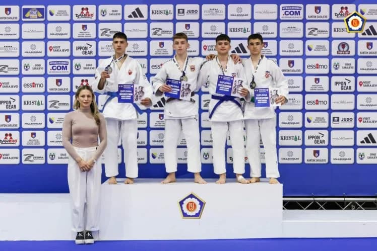 ČAGLINSKI JUDO KLUB „SLAVONAC“: U Sarajevu osvojili tri europske medalje, a vrlo uspješni i na turniru u Pisarovini