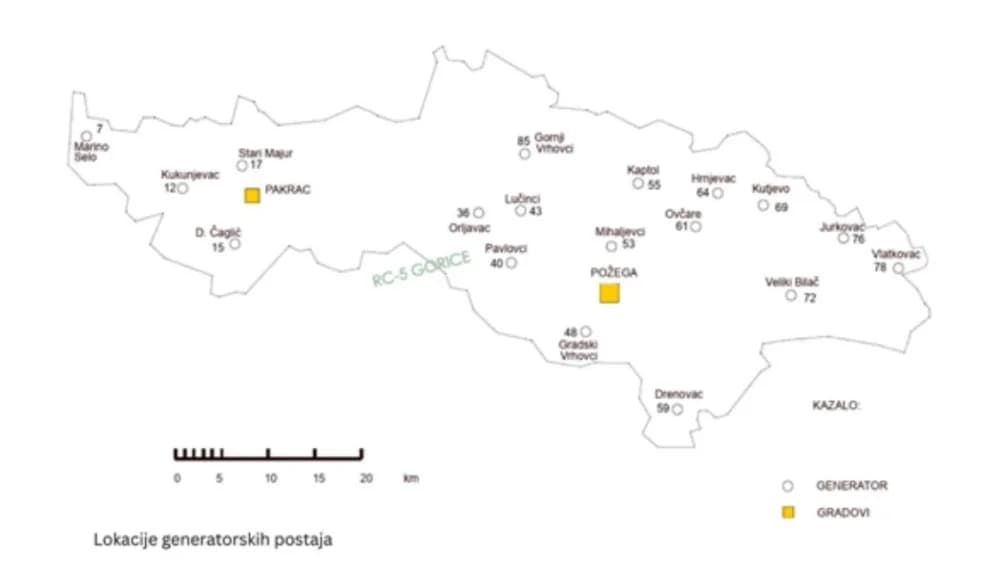 Obradive površine širom Požeštine štiti 14 generatora