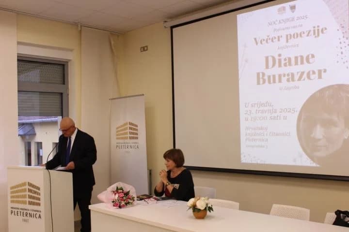 Održana „Večer poezije“ književnice Diane Burazer iz Zagreba